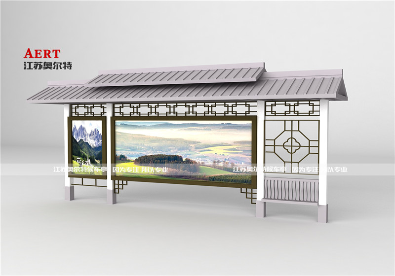 公交站臺(tái) 仿古候車(chē)亭 公交站臺(tái) 仿古候車(chē)亭